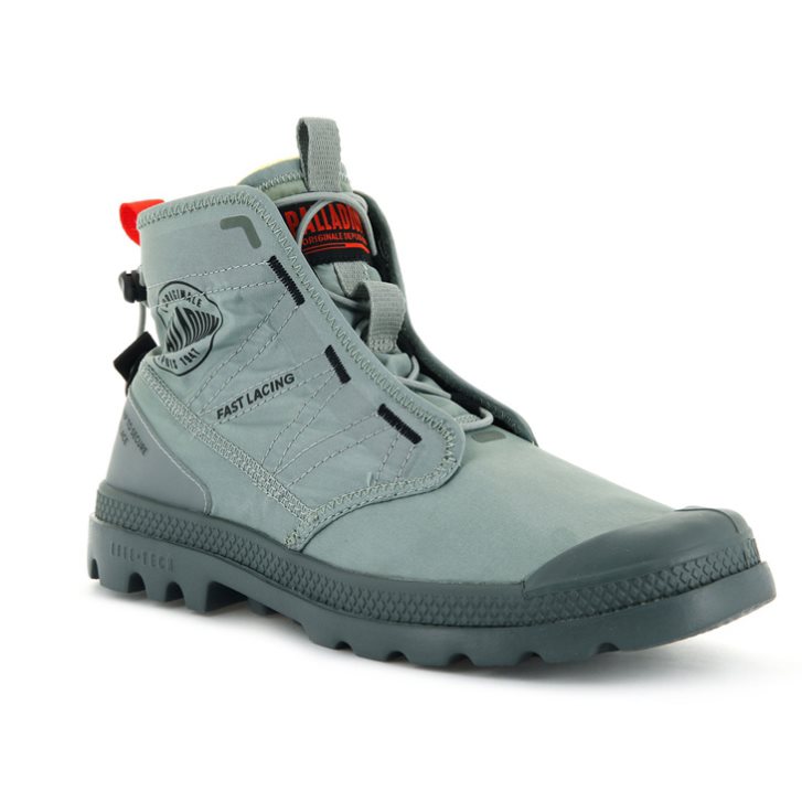 Bottes Palladium Pampa Travel Lite Femme Grise | FR XBL360E